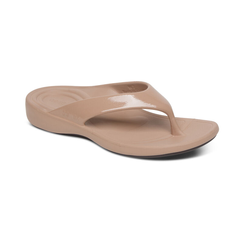 Infradito Aetrex Maui Orthotic Donna Beige | JDG9628WB