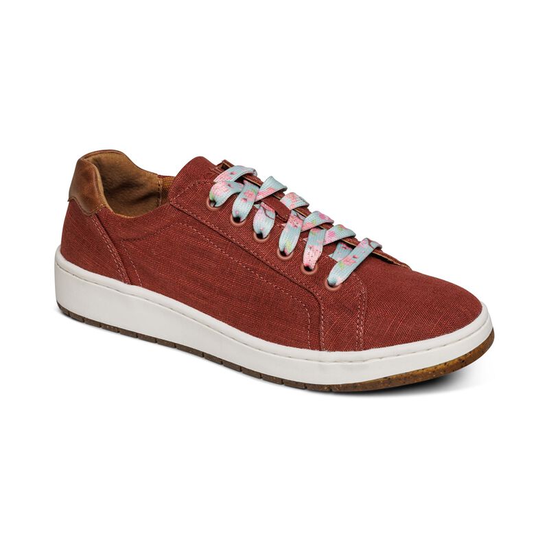 Scarpe Da Ginnastica Aetrex Renee Arch Support Donna Rosse Scuro | IOS4422KS