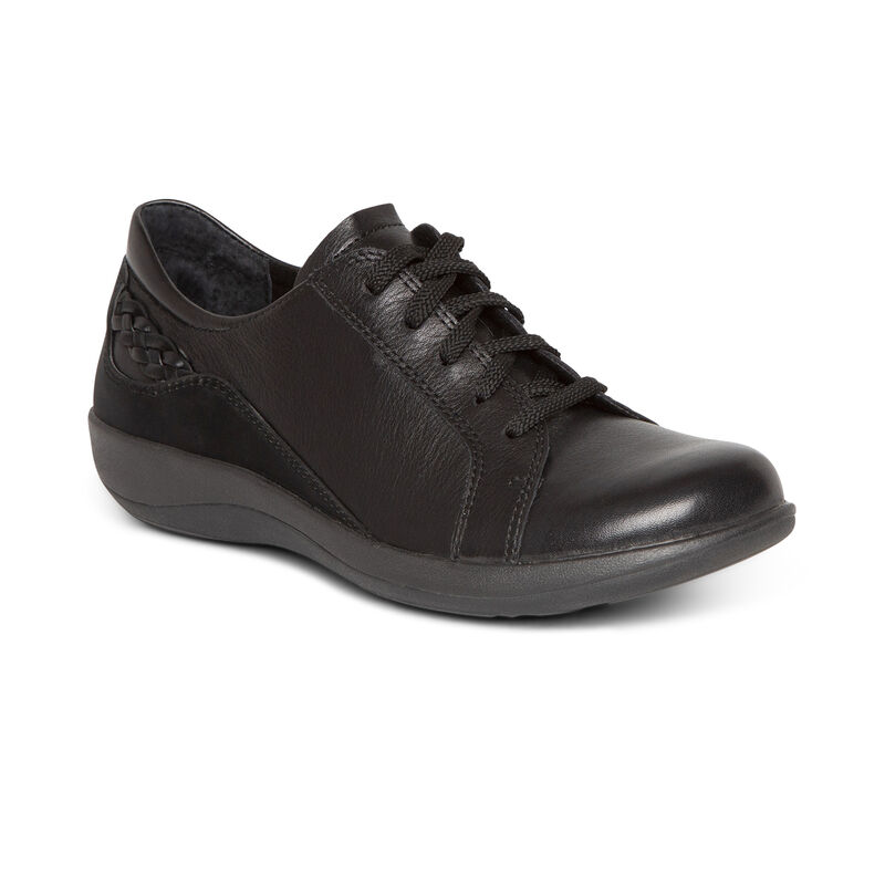 Scarpe Stringate Aetrex Dana Pizzo Up Oxford Donna Nere | MZR1366EE