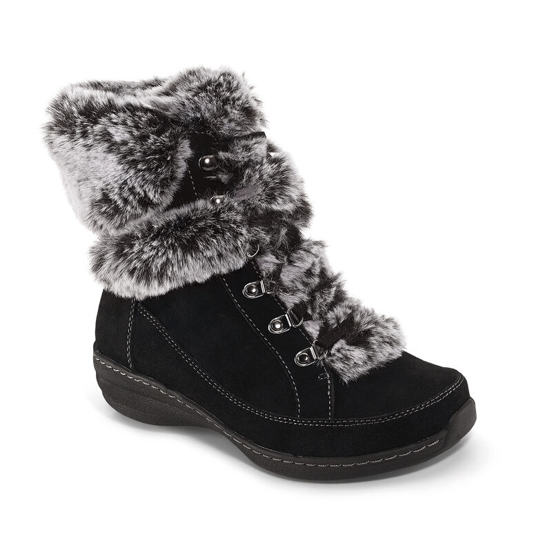 Stivali Invernali Aetrex Fiona Arch Support Impermeabili Invernali Donna Nere | JJD4798XM