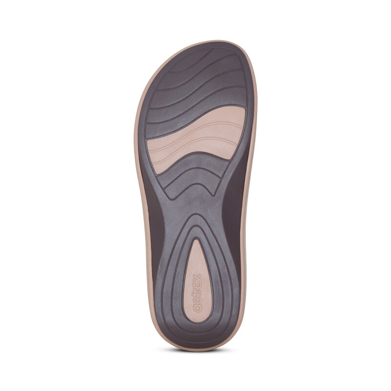 Infradito Aetrex Maui Orthotic Donna Beige | JDG9628WB