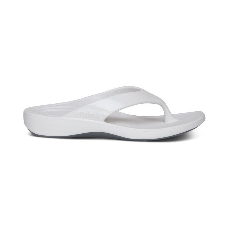 Infradito Aetrex Maui Orthotic Donna Bianche | BPU7535VL