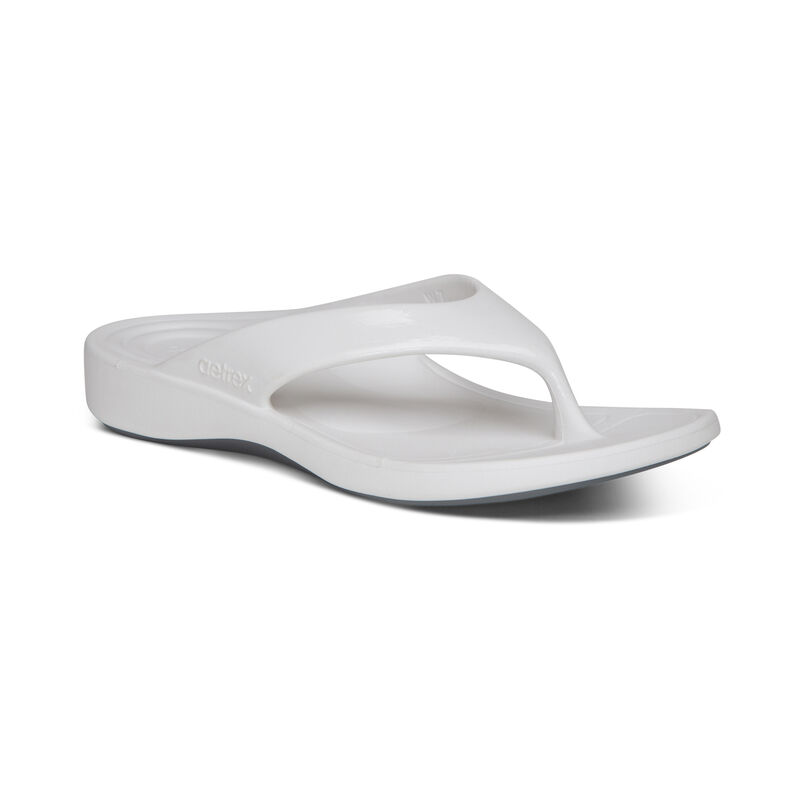 Infradito Aetrex Maui Orthotic Donna Bianche | BPU7535VL