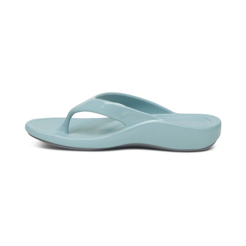 Infradito Aetrex Maui Orthotic Donna Blu | UYQ8268BE