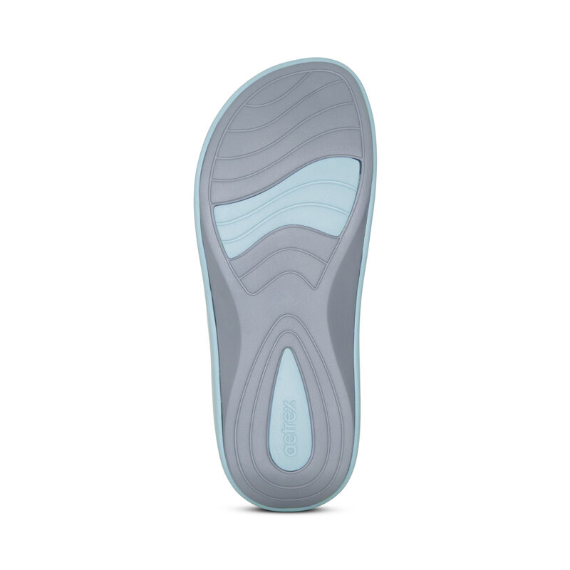 Infradito Aetrex Maui Orthotic Donna Blu | UYQ8268BE