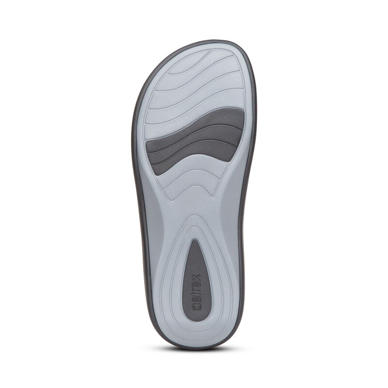 Infradito Aetrex Maui Orthotic Donna Nere | WZO9813CZ