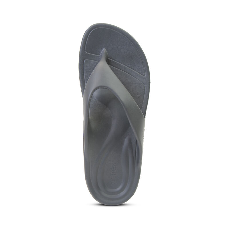 Infradito Aetrex Maui Orthotic Uomo Grigie | TKE9130BO