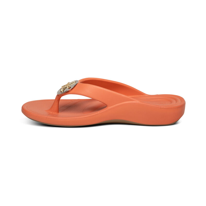 Infradito Aetrex Maui Starfish Orthotic Donna Arancioni | DRI2156ZW