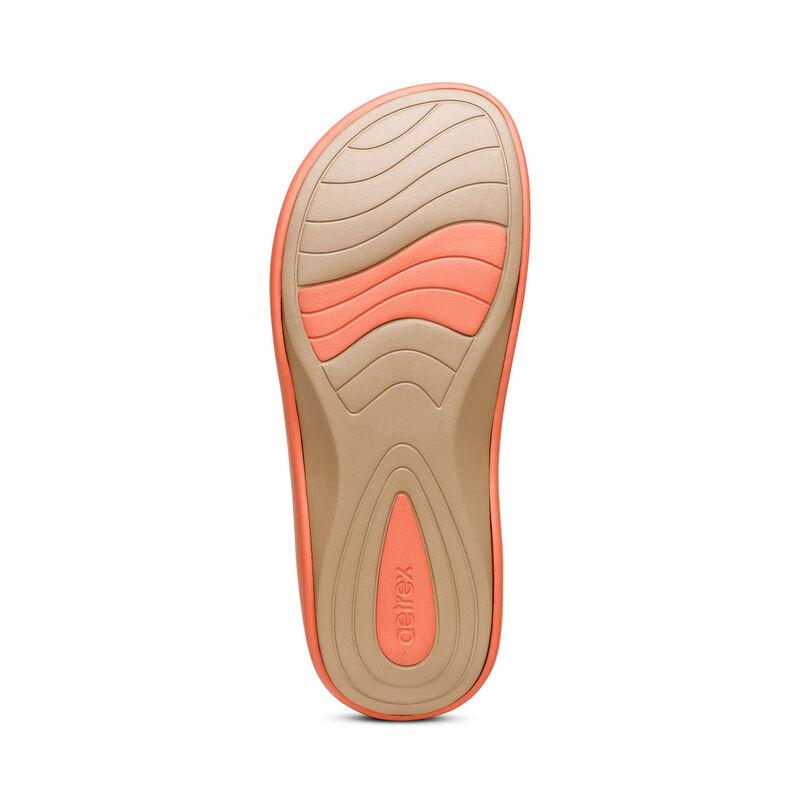 Infradito Aetrex Maui Starfish Orthotic Donna Arancioni | DRI2156ZW