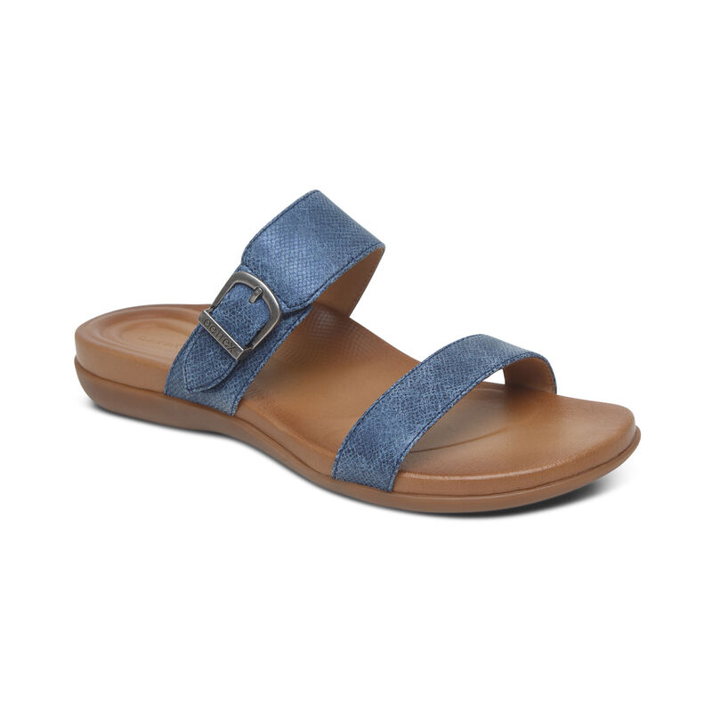 Sandali Aetrex Mimi Acqua-Friendly Donna Blu Marino | YYR1514TU