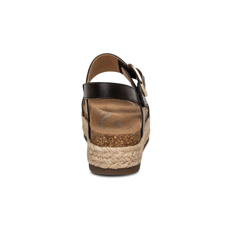 Sandali con Plateau Aetrex Vania Arch Support Donna Nere | GBP5875OT