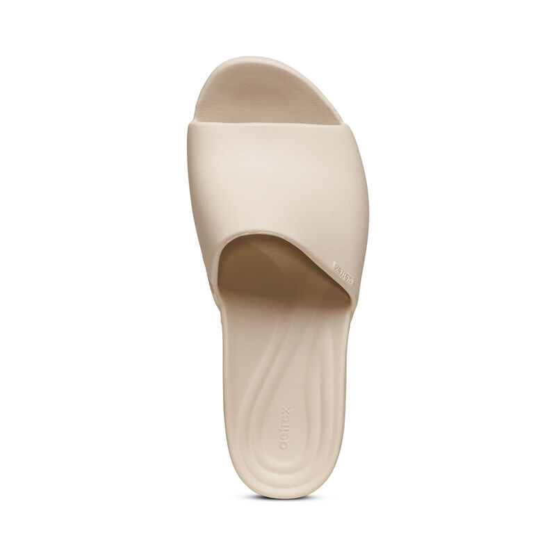 Sandali con Zeppa Aetrex Jamie Orthotic Donna Bianche | JLC8582AY