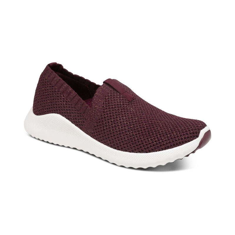 Scarpe Da Ginnastica Aetrex Angie Arch Support Donna Rosse | IEU542ME