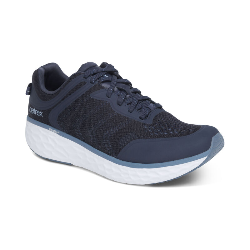 Scarpe Da Ginnastica Aetrex Chase Arch Support Uomo Blu Marino | AGO1889AX