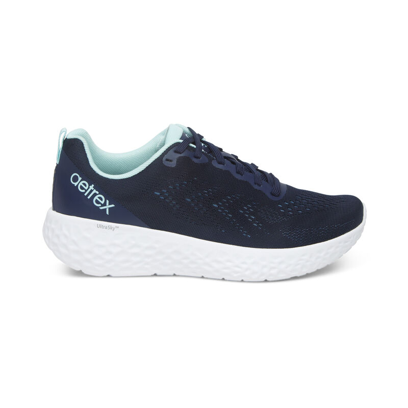 Scarpe Da Ginnastica Aetrex Danika Arch Support Donna Blu Marino | GEW3763ZG