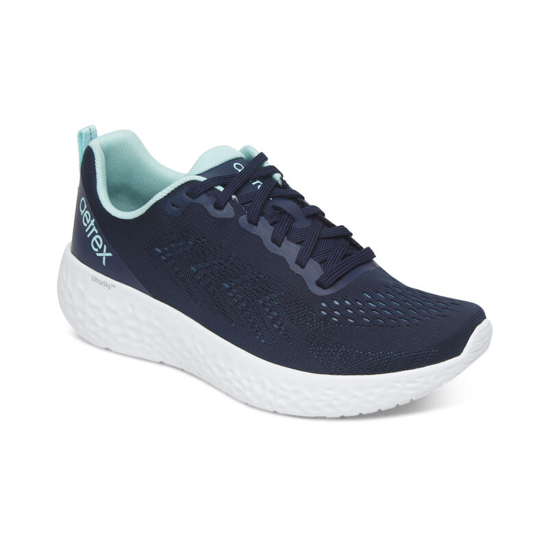 Scarpe Da Ginnastica Aetrex Danika Arch Support Donna Blu Marino | GEW3763ZG