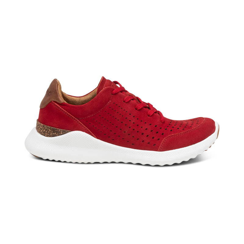 Scarpe Da Ginnastica Aetrex Laura Arch Support Donna Rosse | UWQ883LH