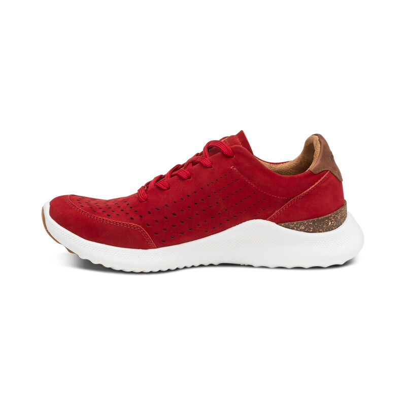 Scarpe Da Ginnastica Aetrex Laura Arch Support Donna Rosse | UWQ883LH