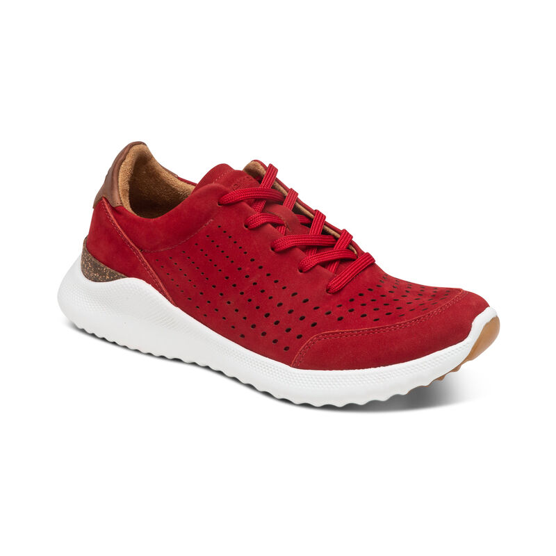 Scarpe Da Ginnastica Aetrex Laura Arch Support Donna Rosse | UWQ883LH