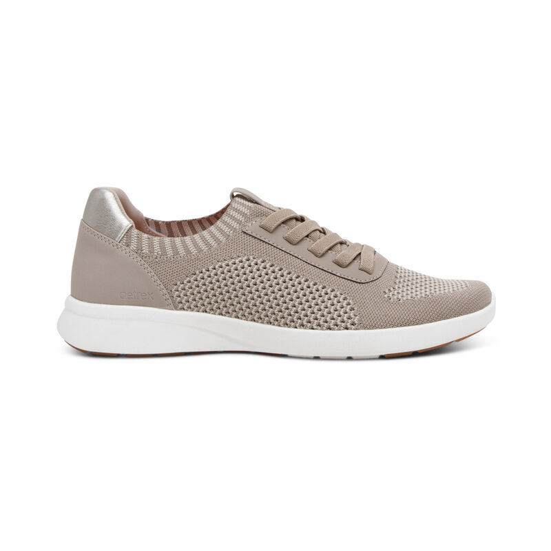 Scarpe Da Ginnastica Aetrex Teagan Arch Support Donna Beige | XKZ1638PJ