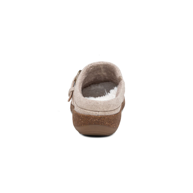 Zoccoli Aetrex Libby Comfort Donna Bianche Beige | FAN4012UX